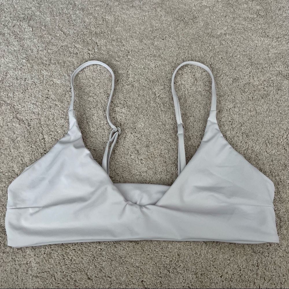 Basic White Swim Bikini Top